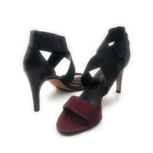 Women's Stretch Strap Open Toe Heels